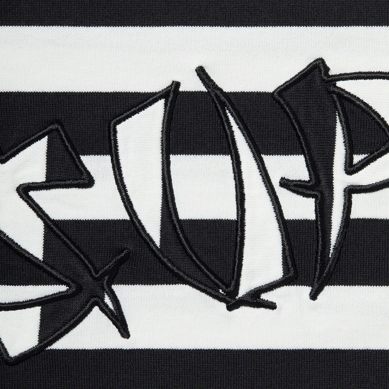 Stripe Appliqué S/S Top view 7